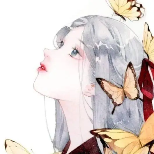 蓝发水手服动漫头像女